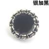 Botón metálico de borde de cadena en stock botón epoxi de alta calidad antioxidación botón para abrigo cortavientos camisa 13-25 mm