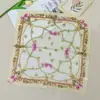 Nuevo Pañuelo Cuadrado de Seda para Viaje Estilo Coreano Simple Ins de 53 cm para Dama Rouyun Venta al por Mayor