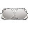 Protetor solar de anel duplo para-sol de carro engrenagem frontal prata titânio prata logotipo universal fabricantes de origem