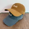 Gorra de Béisbol Marrón Estilo Coreano para Mujer, Informal de Ala Ancha Grande, Gorra Versátil Vintage de Moda para Circunferencia de Cabeza Grande, Hace que la Cara Parezca Más Pequeña