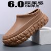 Zapatillas Baotou Nuevo Estilo Transfronterizas para Hombres Verano Uso Exterior Negras Resistentes al Aceite Antideslizantes Suela Gruesa Mayor Resistencia al Desgaste Impermeables Zapatos de Chef