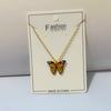 Collar con Colgante de Mariposa Retro Nuevo Simple Colorido con Goteo de Aceite Cadena para Clavícula Collar Corto para Mujeres