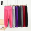 Pantalones casuales para casa de mujer de 3/4 de largo, modal fino de verano de corte holgado, ropa de estar para primavera/verano, adecuados para actividades en interiores y exteriores, pantalones de yoga con cordón