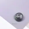 Botão de metal vintage estilo britânico Leão Duplo botão de punho de terno casaco casaco roupas moda fivela versátil atacado