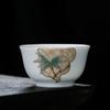 Yingqing puro artesanal ouro pintura azul e branco xícara de chá conjunto Chá Copa de chá de cerâmica tigela de chá única Copa Master