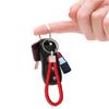 Llavero de cuerda trenzada creativo de la serie Amazon Red, accesorios para llavero, llavero de cuerda de cuero trenzado con dibujos animados