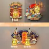 Imanes Metálicos para Refrigerador con Flores Giratorias, Atracciones Turísticas de Ciudades Hechas, Souvenirs Culturales y Creativos, Imanes Especiales para Refrigerador