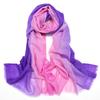 Bufanda Unisex de Lana Pura con Degradado Otoño e Invierno, Bufanda de Lana, Chal Cálido, Conserva el Calor, Resistente al Frío, Estilo Nacional, Estilo Étnico