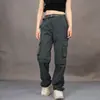Pantalones de secado rápido para exteriores transfronterizos, pantalones de trabajo funcionales ligeros de verano para mujer, pantalones de senderismo elásticos estilo montaña con múltiples bolsillos desmontables
