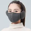 Máscara Estéreo Dos en Uno con Protección para los Oídos Caliente para Ciclismo de Invierno, a Prueba de Frío, Resistente al Viento, Transpirable, Máscara de Invierno Universal para Hombres y Mujeres