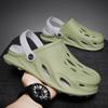 Zapatos con agujeros para hombre, ropa exterior, doble uso, zapatillas de jardín con sensación de mierda, antideslizantes, desodorantes, deportivas, sandalias de playa con punta