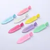 Pinza para el cabello de onda sin costuras de alta gama de 6 cm, pasador simple DIY, pinza de pico de pato de color caramelo, accesorio para el cabello, venta al por mayor