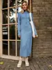 Vestido Tricô de Fornecimento Especial Transfronteiriço Russo Feminino Longo Grosso Quente Resistente ao Frio Solto Gola Alta Camada Base Vestido de Lã
