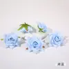 Nuevo Envoltorio Flor Artificial Material Floral Esquina Puntiaguda Rizada Cabeza de Flor Rosa Flor Falsa DIY Accesorios para el Cabello Pasador Accesorios de Flor