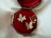 Anillo de Mariposa de Nuevo Estilo Juguetón Incrustado con Circonita Moda Femenina Street Photoclap Tendencia Lujo Ligero Versátil Joyería de Alta Gama