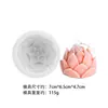Forma de Flor de Loto Floreciente Temprano Cruzando la Frontera Vela Aromática Hecha a Mano DIY Adorno Decorativo de Yeso Molde de Silicona