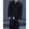 Novo estilo chinês perfil terno jaqueta fivela masculina melhorada Zhongshan terno dk uniforme alta qualidade casual pequeno terno