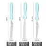 Venta al por mayor de fábrica espátula de crema de tres piezas cuchillo raspador para desmoldar pasteles traje de espátula de acero inoxidable herramientas para hornear