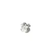 Plata Pura 999 Plata Dura 3D Galvanizada Oro de 18K Cuentas Espaciadoras de Flores Hechas a Mano DIY Pulsera Material de Cuerda Trenzada Cuentas Sueltas Q0597