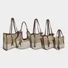 2026 Nuevo Modelo Bolso de Playa Tejido Bolso de Playa de Moda Bolso para el Trabajo Fresco Diseño Hueco Bolso de Hombro de Gran Capacidad