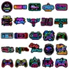 50 Pegatinas de Controlador de Juego Neón Pegatinas Decorativas Impermeables para Maleta, Laptop, Patineta, Botella de Agua