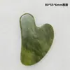 Suministros del Fabricante Tabla Raspadora en Forma de Corazón de Jade de Cristal Rosa, Rodillo de Jade Aventurina Xiuyan, Bolígrafo de Acupresión, Tabla Raspadora de Cristal