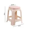 Taburete de plástico engrosado silla de plástico para el hogar taburete de plástico para zapatos banco de plástico taburete alto para adultos apilable venta al por mayor