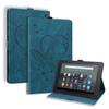 Adequado para Tablet PC Amazon Fire 7 2022 Capa de Couro Case de Couro com Cartão Textura Fosca Borboleta Retro