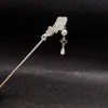 Horquilla de Jade con Diseño de Nicho Estilo Antiguo y Patrón de Nube para Mujer, Horquilla de Gama Alta con Borlas de Flor, Nuevo Accesorio para el Cabello Estilo Chino
