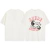 Camiseta unisex holgada informal de manga corta con estampado de logotipo retro de RHUDE para primavera y verano de 2024