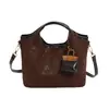 Set de Bolso Cubo Retro Estampado para Viajeros 2026 Nueva Moda Bolso de Hombro Cruzado de Gran Capacidad para Mujer
