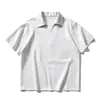 Camisa Polo de Manga Corta con Cuello Campana Falsa de Dos Piezas Rumeng para Hombre, Estilo Veraniego Old Money, Camiseta Simple y Versátil para Negocios Casual
