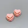 Pinzas de Resorte Coloridas Personalizadas, Pinzas Decorativas con Cordón en Forma de Corazón para Dobladillos de Chaquetas y Pantalones, Botones de Presión de Plástico con Doble Agujero