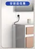 Canaleta de PVC para Cables para Esquinas de Pared, Canaleta de Cables Triangular con Forma de Abanico y Forma de Arco, Rodapié Decorativo con Textura de Madera, Duradero y Resistente a Ser Pisado