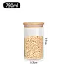 Pote de Vidro Selado Transfronteiriço Pote de Vidro Borossilicato para Chá Pote de Armazenamento de Frutas Secas Cereal Doce Pote de Vidro com Tampa