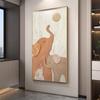 Pintura decorativa abstracta para pasillo, lujo ligero, elefante, pasillo, pintura colgante para pasillo, mural vertical de pasillo puerta a puerta