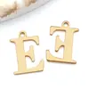 Pendente de Aço Inoxidável Transfronteiriço de Alta Retenção de Cor 26 Letras Inglesas Acessórios de Joias para Colar, Pulseira, Brincos DIY Feitos à Mão