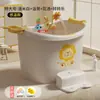 Bañera para niños, bañera para bebés, adecuada para otoño e invierno, bañera para lactantes, se puede usar para sentarse y bañarse, piscina para niños, tamaño grande para uso doméstico