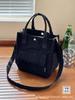 Estilo Original Pana Multibolsillos Bolso Tote de Mano Cruzado Estudiante Simple Versátil Portátil Bolsa para Lonchera
