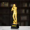 Trofeo de Fútbol Competencia Escolar Premio Bota de Oro Delantero MVP Premio Balón de Oro Resina Creativo Conmemorativo Cristal de Agua Directo
