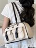 Bolso de Gran Capacidad para Desplazamiento para Mujer 2025 Verano Nueva Moda Bolso de Hombro Único Axilar Bolso Boston Portátil de Alto Valor
