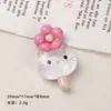 Acessórios de Resina DIY Desenho Animado, Presilhas de Cabelo de Gato com Flores da Primavera, Capas de Celular, Fivelas de Sapato, Chaveiros, Pingentes e Decorações