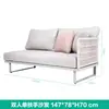 Combinación de Sofá de Exterior Cuerda Trenzada Simple Impermeable Protector Solar Moderno Sala de Estar Diseño Principal Cama Reclinable Mesa de Café Jardín Patio