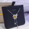 Collar Original Artesanía Cepillada de Plata de Ley S925 para Mujer Guirnalda de Rosas Cadena de Clavícula con Borla Collar de Piedra de Cristal Natural Joyería