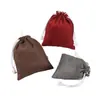 Nueva Bolsa de Terciopelo de Gamuza Doble Cara para Almacenamiento de Joyería, Empaque a Prueba de Polvo para Pulseras, Bolsa de Regalo