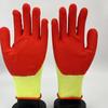 Guantes de Goma Sumergida Gruesos Resistentes al Desgaste para Mujer, Guantes de Protección Laboral Arrugados Recubiertos de Goma Antideslizante Resistentes al Aceite para Hombre