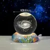 Bola de Cristal Esculpida Internamente em 3D com Animais Marinhos, Luz Noturna Luminosa, Item de Exibição Criativo para Atrações Turísticas, Artesanato de Decoração para Mesa