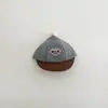 Gorra de béisbol infantil de ala suave, sombrero de rayas versátil de moda ins estilo coreano para niños pequeños, sombrero de sol para bebé, producto de nicho transfronterizo