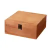 Caja de Almacenamiento Simple de Madera con Tapa abatible, Caja de Almacenamiento de Joyería para el Hogar, Ventana de Almacenamiento para Escritorio de Oficina, Accesorios y Adornos para Cine y Televisión