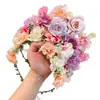 Diadema de Guirnalda Floral Estilo Bosque, Accesorio para el Cabello de Princesa Hada de las Flores, Pasador de Cinta, Diadema de Flores para Mujeres y Niños, Nuevo Modelo 2026